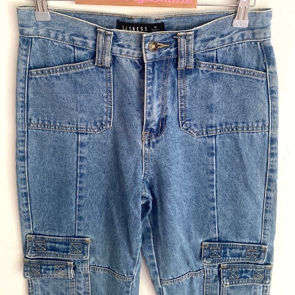 (B12) Lioness Stacey Jeans in Denim Blue, Size Medium - Picture 10 of 14